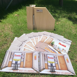 5 años de garantía Dewoo interior WPC polímero compuesto PVC puerta delantera diseño moderno impermeable embalaje personalizado buen precio para - Product Image 4