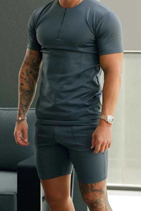 Conjunto de Camiseta y Pantalones Cortos para Hombre, Verano 2026, Logotipo Personalizado, Conjunto de Dos Piezas, Pantalones Cortos Deportivos, Camisetas y Pantalones Cortos - Product Image 2