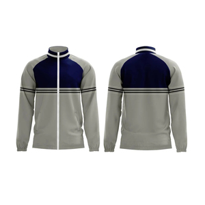 Veste coupe-vent pour homme, fermeture éclair sur le devant, veste de sport, col montant, respirante, séchage rapide, légère, polyester et coton, vêtements de sport - Product Image 1