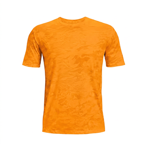 T-shirt pour homme à manches courtes, col rond, tie-dye, coupe ample, en coton tricoté, décontracté, respirant, séchage rapide, écologique, imprimé blanc, 180 g/m² - Product Image 4