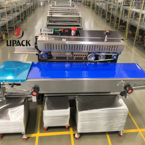 Scelleuse à bande continue UPACK FR-770, largeur de scellage 6-13 mm, machine à sceller les sacs en plastique avec insertion du sac par le côté gauche - Product Image 5