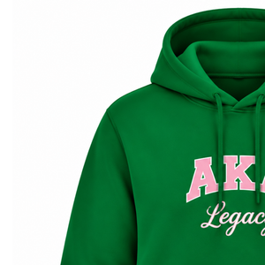 <b>Pink</b> 1908 Sorority <b>Hoodie</b> with Embroidered Ivy Leaf Logo Comfortable Long Sleeve Fleece Women's Casual Sweatshirt - Product Image 3