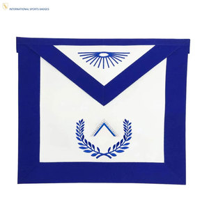 Custom Embroidered Masonic Regalia Apron <b>Sew</b>-On Safety <b>Pin</b> Lambskin Material High Quality Stitching Comfortable Wear Refined - Product Image 1