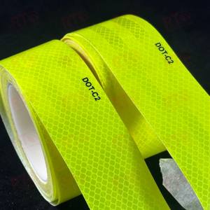 Fabricante fuerte adhesivo rojo blanco cinta reflectante punto Cintas reflectantes prismático <span class=keywords><strong>Reflector</strong></span> pegatinas para camión - Product Image 3