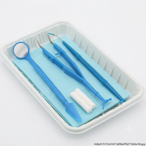 Kit d'instruments dentaires jetables OPTITECH HEALTHCARE DK-0005 Blanc Outils d'examen dentaire manuels Certifiés CE Poignée moletée - Product Image 1