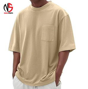 เสื้อยืดผู้ชายทรงปกติ สีขาว ผ้าฝ้าย มีกระเป๋าหน้าอก แขนสั้น คอกลม สไตล์ลำลอง สีพื้น ระบายอากาศได้ดี แห้งเร็ว - Product Image 6
