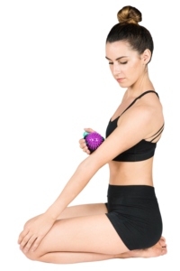 Boule de massage corporelle portative en PVC/ABS rotative à 360 degrés de qualité AMH-01a BodyEase | Fourniture d'usine OEM/ODM - Product Image 3