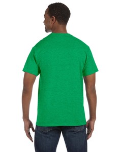T-shirts à manches courtes respirants pour hommes en coton/fibre de bambou, imprimés par transfert thermique, couleur unie, collection été 2026, haute qualité, très populaires - Product Image 5