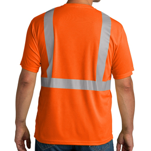 Camisetas de Trabajo de Manga Corta de Alta Visibilidad con Diseño Reflectante de Dos Tonos, Estilo Moderno - Product Image 5