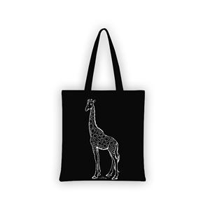 Bolsa de Mano Moderna con Diseño de Elefante Blanco de Sai Impex, Negra, Ecológica, Reutilizable, 100% Algodón, Anti-Bolsas - Product Image 3