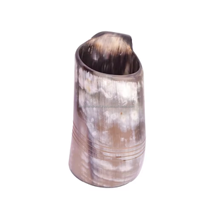 Tazas de cerveza de cuerno de beber vikingo Natural de calidad superior, venta al por mayor, acabado a mano, estilo clásico, cristalería de Color de cuerno Natural - Product Image 4