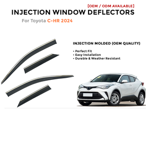 แผ่นบังแดดกันฝนสำหรับรถยนต์โตโยต้า C-HR CHR ปี 2024  แบบฉีดขึ้นรูป - Product Image 2