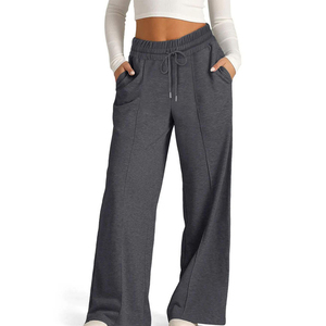 Fábrica de pantalones deportivos personalizados para mujer |   Fabricante de pantalones deportivos con bolsillos con cremallera para mujer |   pantalones deportivos de algodón tono a tono para mujer - Product Image 5