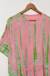 Nueva llegada RAYON kaftan mano corbata teñida caftán Kaftan Maxi vestido ropa de vacaciones Kimono bata de talla grande ropa caftanes para mujeres - Product Image 5