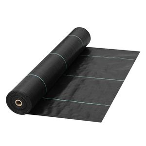 Toile géotextile robuste de 5,8 oz pour le contrôle des adventices, 1,22 m x 30,48 m, couverture de sol tissée pour le jardin - Product Image 1