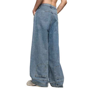 Pantalon en jean robuste 2026 pour ouvriers, coupe ample, cuisses extra spacieuses, quincaillerie en laiton massif, qualité industrielle, ajustement fiable - Product Image 4