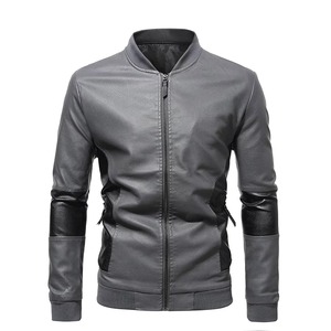 Men's Leather Motorcycle Windproof Lightweight Sun-Protecting Waterproof Stain-Resistant Reversible Front Logo Men's Jacket - Product Image 5