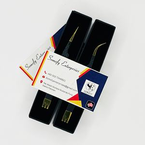 Nouvel Arrivage – Pince à Épiler pour Extensions de Cils en Acier Inoxydable Noir Mat de Qualité Supérieure, Faite à la Main, Durable, pour Femmes - Product Image 4