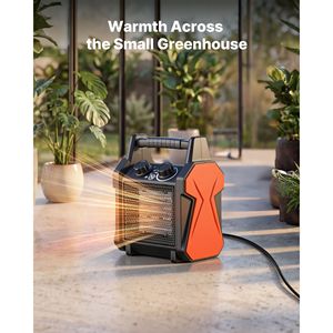 Calentador Eléctrico PTC de 1500W para Invernadero con Ventilador, Modos de Calor Bajo y Alto, Protección Contra Sobrecalentamiento y Apagado por Volteo - Product Image 4