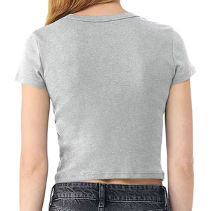เสื้อยืดครอปสไตล์ซอฟต์เกิร์ล พาสเทลพีช ความละเอียดสูงแบบดิจิทัล - Product Image 2