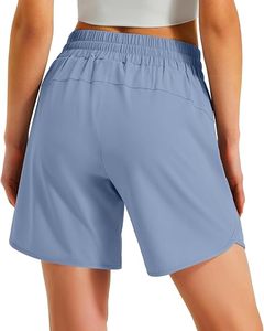 Shorts de sport légers et confortables pour femmes, 5 pouces, en polyester, pour la gym et les activités sportives - Product Image 5
