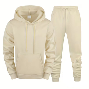 Sweat-shirt à capuche en coton/noir polaire avec pantalon de survêtement pour homme, ensembles de survêtements personnalisés pour homme, survêtements de haute qualité pour homme - Product Image 1