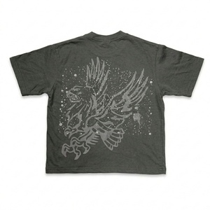 เสื้อยืดผู้ชายทรงสลิม 170GSM ผ้าฝ้าย 100% ระบายอากาศได้ดี เป็นมิตรกับสิ่งแวดล้อม พิมพ์ลายดิจิทัล สไตล์สตรีทแวร์ เหมาะสำหรับช้อปปิ้งและสวมใส่ลำลอง - Product Image 6