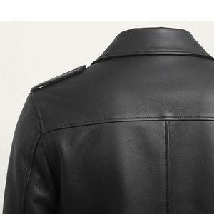 Black Color Leather <b>Jacket</b> For <b>Men's</b> Suitable For <b>Bike</b> Riding Quick Dry <b>Jacket</b> Wholesale Cheap Price Premium Quality Fabric - Product Image 3