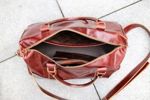 Bolsa de Viaje Portátil Ligera de Cuero Genuino Aprobada para Vuelo, Estilo Retro, Gran Capacidad, Equipaje de Mano, Entrega Rápida - Product Image 4