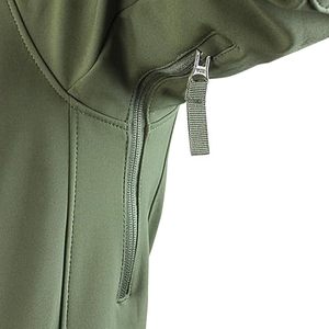 Chaqueta de Forro Polar Beige para Hombre, Cortavientos, con Cierre de Cremallera, Color Sólido, para Otoño, Informal, para Exteriores, con Cuello Alto, de Poliéster, Hecha en Pak - Product Image 3