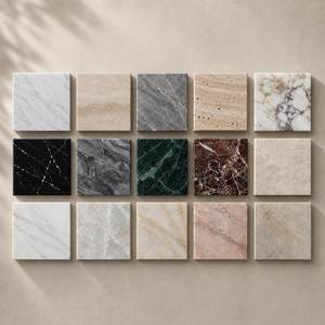 Ensemble de sous-verres tendance en travertin beige, 6 pièces, forme hexagonale, pierre naturelle, design empilable, sous-verres pour boissons, décorations de table, ensemble cadeau - Product Image 2