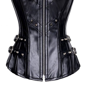 Corset de luxe en cuir véritable pour femme, ajusté, à lacets, bustier, amincissant, taille ajustable, service d'échantillons sur mesure disponible - Product Image 5