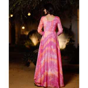 Robe évasée rose-orange taille XS, respirante, idéale pour les occasions décontractées - Product Image 2