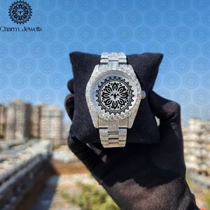Charm_Jewells Luxury Women's Stainless Steel <b>Watch</b> 38mm Analog Quartz Round Dial Sapphire Glass Folding Clasp - Product Image 2