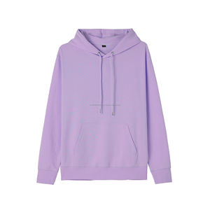 Sweat-shirt à capuche unisexe en coton et polyester confortable, couleur unie, décontracté, avec logo OEM personnalisé pour homme et femme - Product Image 6