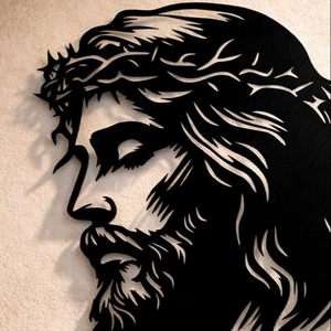 Nueva decoración de pared con diseño de Jesucristo, arte religioso de madera MDF ecológica con cruz. - Product Image 1