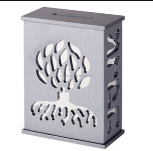 Custom Logo Acrylic Tzedakah <b>Box</b>: Personalized <b>Donation</b> Collection Charity <b>Box</b> for Jewish Philanthropy - Product Image 1