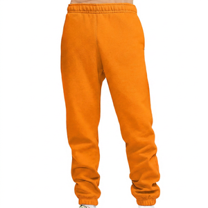 Pantalon de jogging en molleton bleu clair pour homme, taille élastique, décontracté, poches latérales, poids moyen - Product Image 4