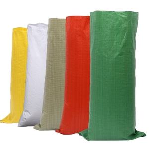 OEM personalizado multicolor PP tela tejida bolsas de saco de un solo pliegue y doble puntada para el uso del embalaje - Product Image 1