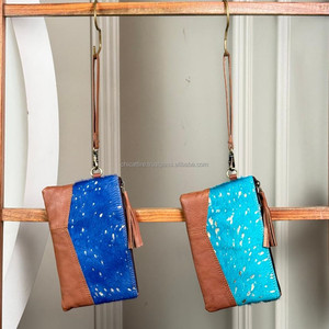 Fabricants Vente en gros de sacoches métalliques en cuir de vachette pour femmes, sacs pour téléphone portable, sacoches à bracelet, cadeaux pour dames - Product Image 5