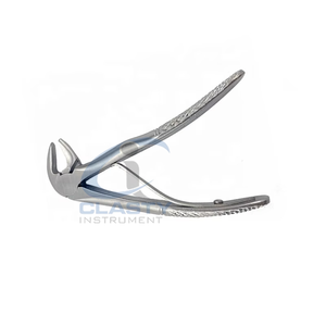 Forceps d'extraction dentaire en acier inoxydable, manuel, ergonomique, poignée moletée, classe I, 3 positions de mâchoires, outil de précision vétérinaire - Product Image 6