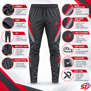 Custom Men's Football Training <b>Pants</b> <b>Spandex</b>/Cotton Quick Dry Drawstring Closure Mid Waist Lightweight Summer - Product Image 5