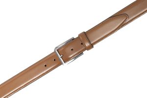 Cinturón de Cuero Vacuno de Alta Calidad para Hombre, Casual, para Jeans, Hebilla de Aleación, Duradero, Unisex, 3.5cm de Ancho, Moldeado en una Sola Pieza - Product Image 2