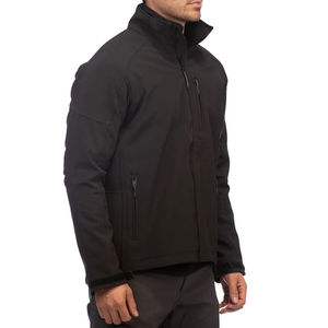 Chaqueta Softshell Casual Personalizada para Hombre, Otoño-Invierno, con Capucha, Cierre de Cremallera, Color en Contraste, Impermeable - Product Image 2