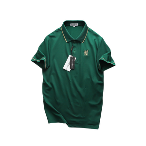 T-shirts pour hommes unisexe 100% polyester pour polos, uniforme écologique personnalisé avec design brodé - Product Image 5