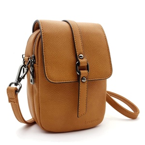 Bolso cruzado pequeño para teléfono móvil para mujer, bandolera de cuero, pequeño, con botones de Metal, diseños personalizados - Product Image 2