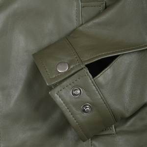 Chaqueta verde oliva con logo personalizado RTS para hombre, chaquetas de cuero vintage, chaquetas para hombre, prendas de abrigo, chaqueta de invierno de alta calidad, ropa de calle. - Product Image 6