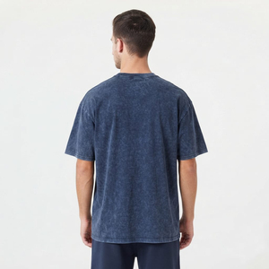 T-shirts tendance pour hommes, grande taille, effet délavé, haute qualité, vente en gros - Product Image 6