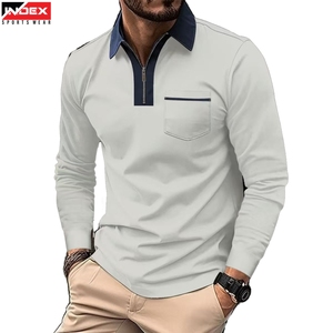 Producción en Masa de Camisetas Polo para Hombre, Manga Larga, Logotipo Personalizado, Exportador de Ropa - Product Image 1