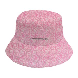Chapeau Bob Femme en Coton Lavé Style Hip Hop Tendance Célébrité Imprimé à la Main Vente en Gros - Product Image 1